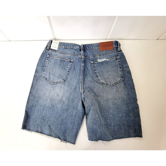 Lucky Brand High Rise Destroyed Denim Bermuda Shorts NWT - Picture 7 of 8